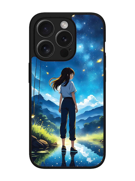 iPhone 15 Pro Girl In Beautiful Forest