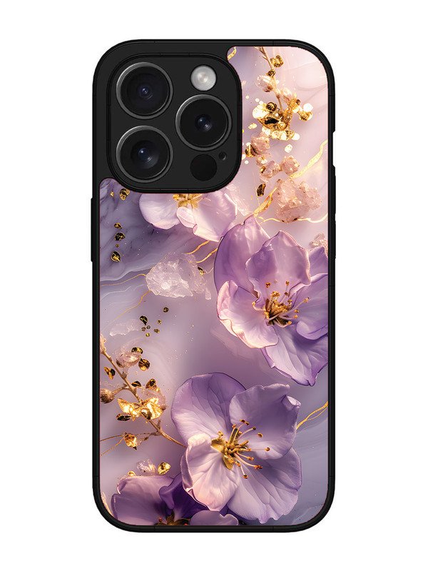 iPhone 15 Pro Orchid with Golden Safron