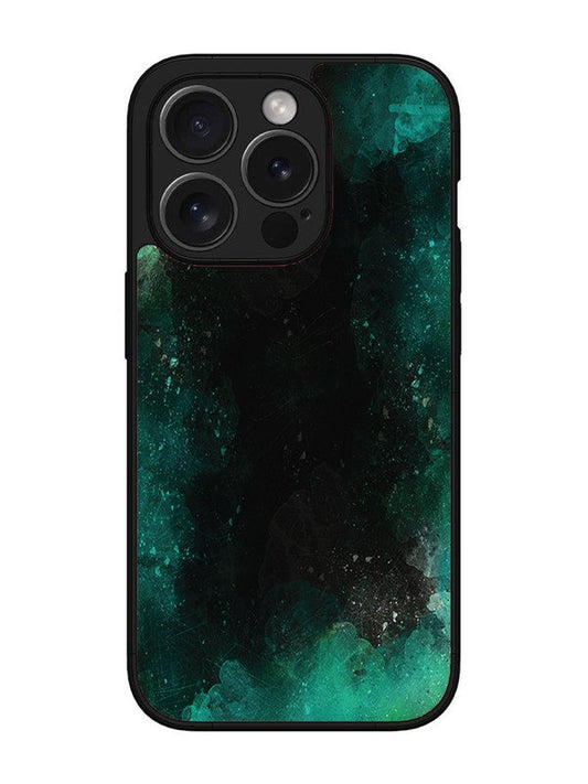 iPhone 15 Pro Dark Black And Green Forest