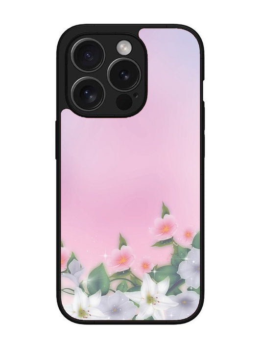 iPhone 15 Pro Pink Floral Elegance