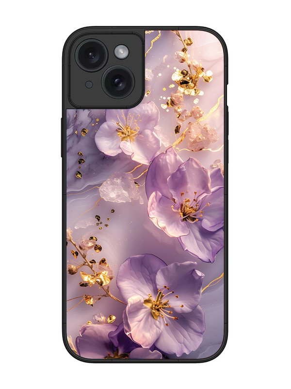 iPhone 15 Plus Orchid with Golden Safron