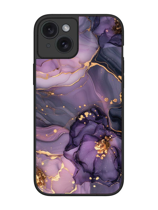 iPhone 15 Plus Royal Orchid Theme Marble