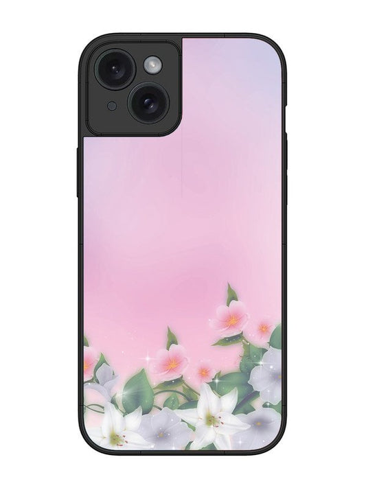 iPhone 15 Plus Pink Floral Elegance