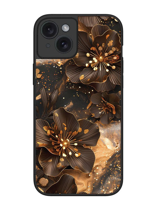 iPhone 15 Plus Golden Flowars