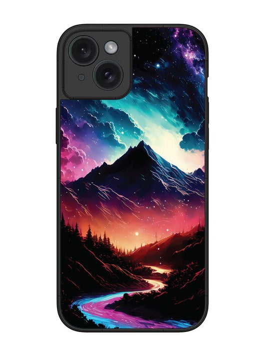 iPhone 15 Plus mountain-valley-Colorful-cloud-at-night
