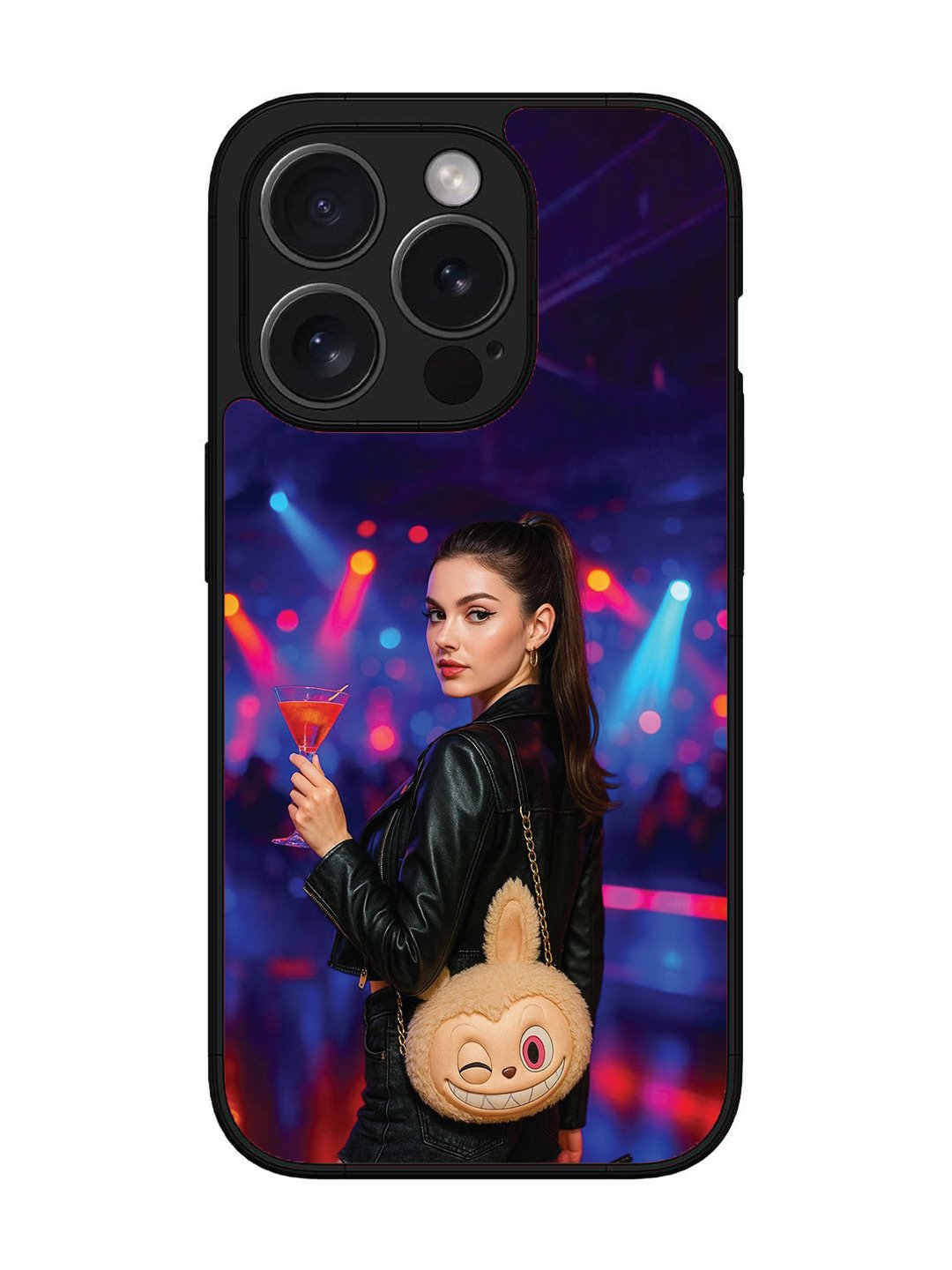 iPhone 15 pro Girl with Labubu Purs