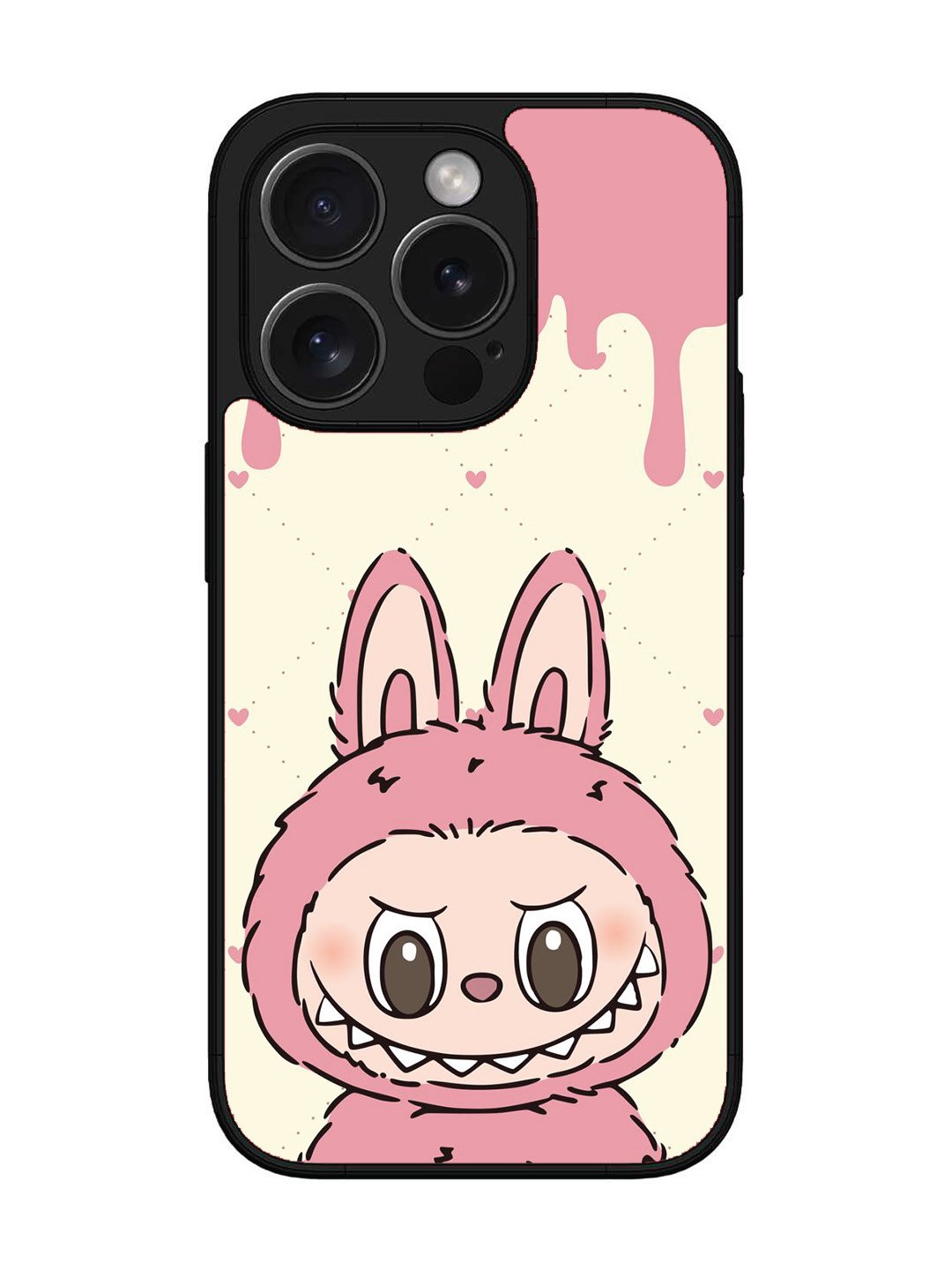 iPhone 15 pro Labubu Closeup Pink