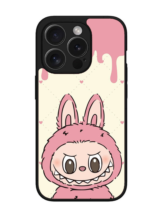 iPhone 15 pro Labubu Closeup Pink
