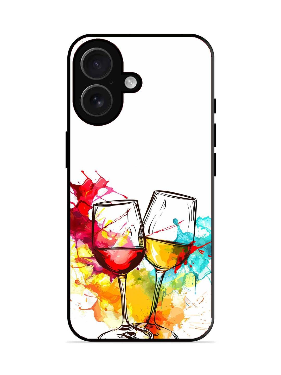 iPhone 16 Colorful wine glasses