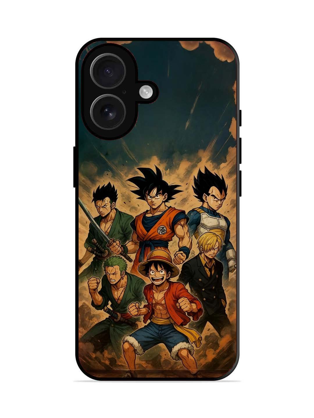 iPhone 16 OnePiece n Dragon Ball Z in one team