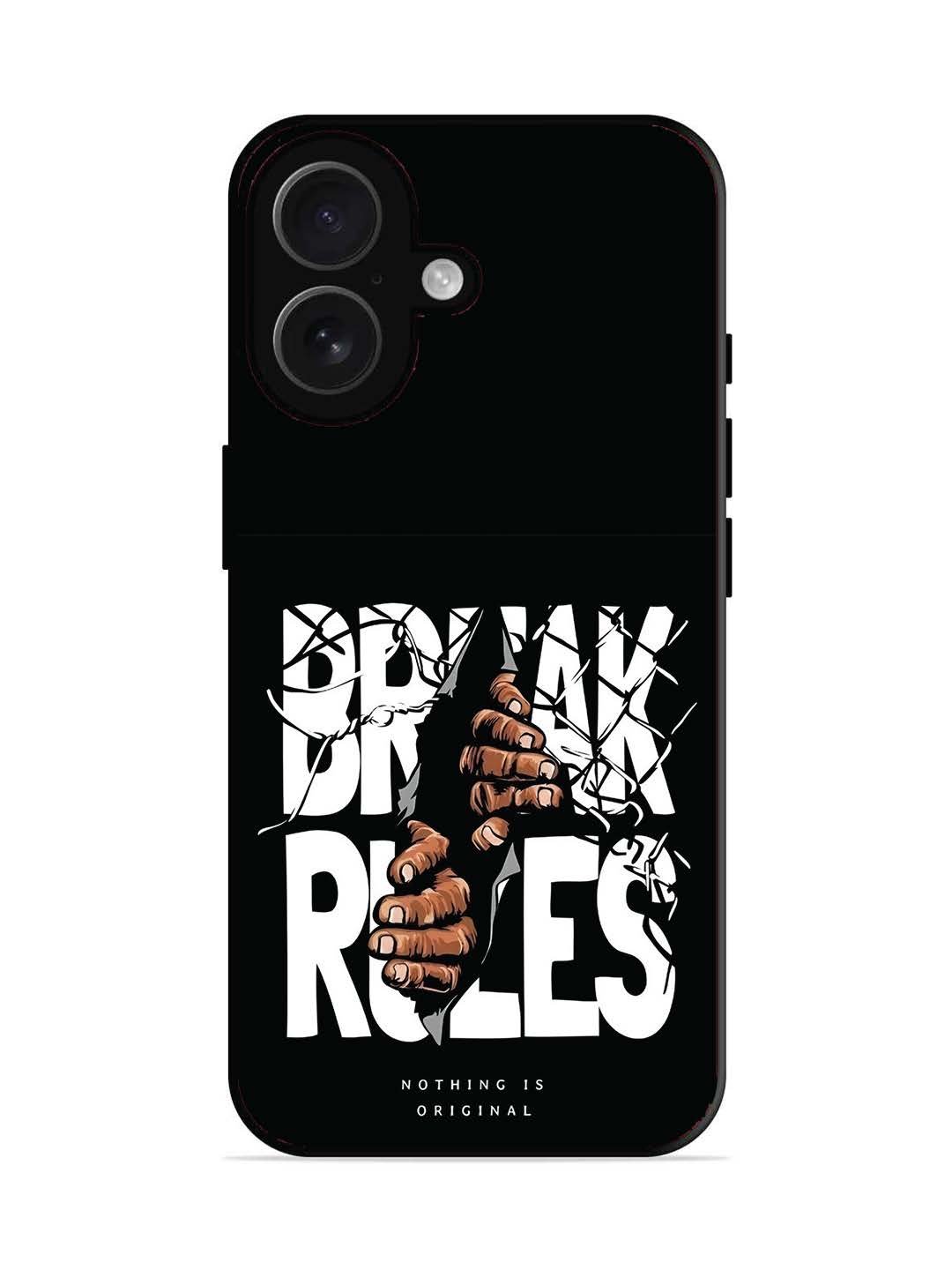 iPhone 16 Break Rules Gritty Typography Art