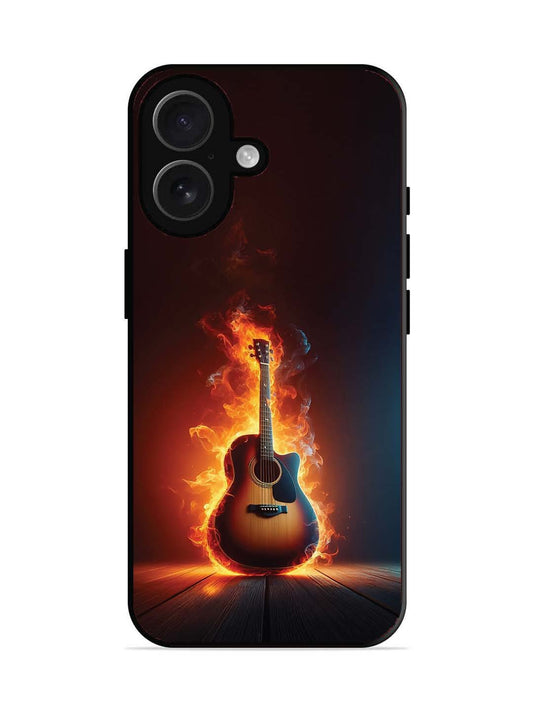 iPhone 16 Fire Acoustic Guitar Stage Passion