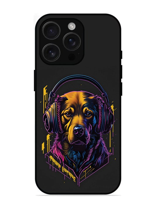 iPhone 16 Pro Max Music Lover Dog