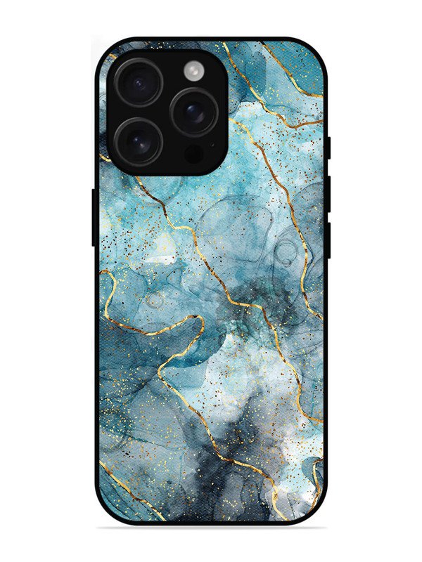 iPhone 16 Pro Max Oceanic Golden Strip Marble