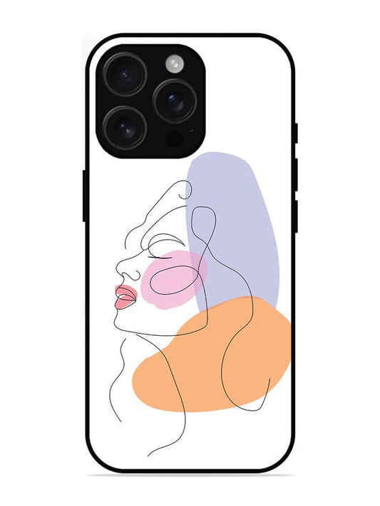 iPhone 16 Pro Max Line Art Girl Face