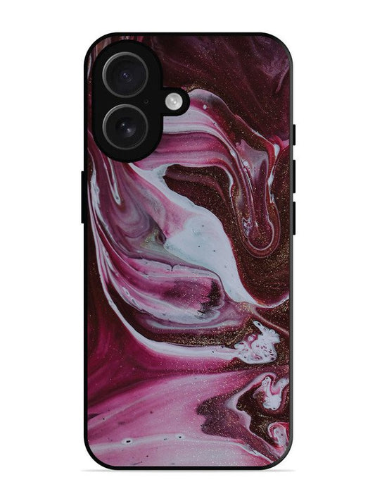 iPhone 16 Pink And Golden Marble