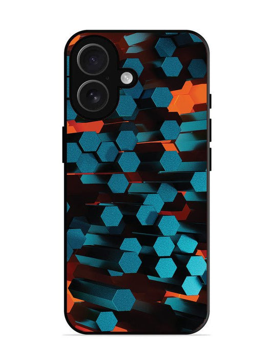 iPhone 16 Hexagon 3D Abstract