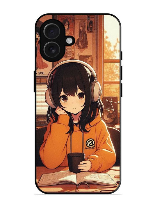 iPhone 16 Plus Cute Girl listening Music