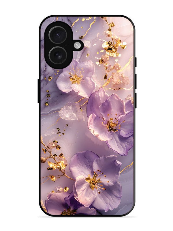 iPhone 16 Plus Orchid with Golden Safron