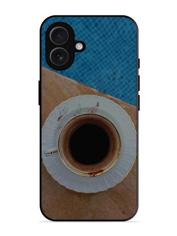 iPhone 16 Plus Black Tea Cup Saucer