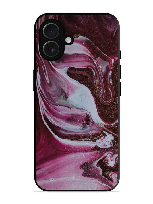 iPhone 16 Plus Pink And Golden Marble