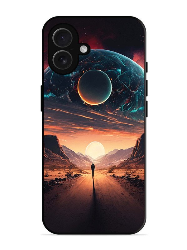 iPhone 16 Plus Sunset with space scene