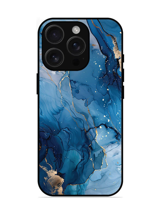 iPhone 16 Pro Oceanic Pattern with Golden Sprinkles