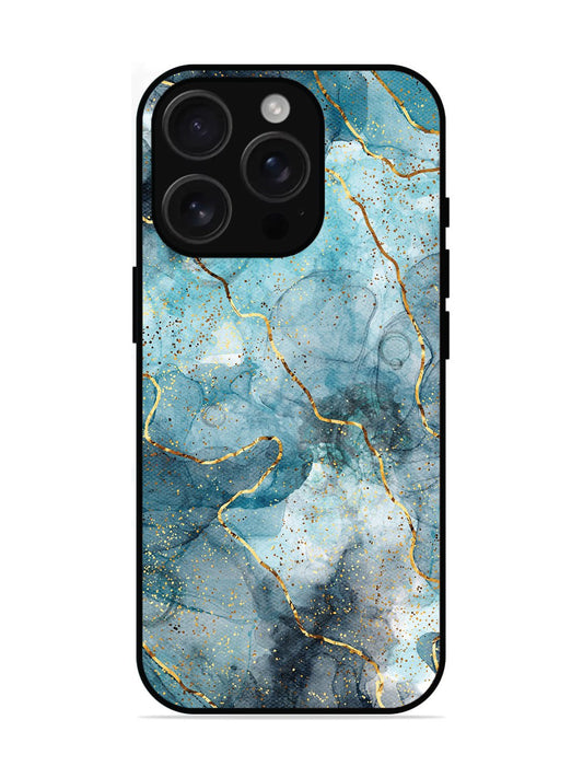 iPhone 16 Pro Oceanic Golden Strip Marble