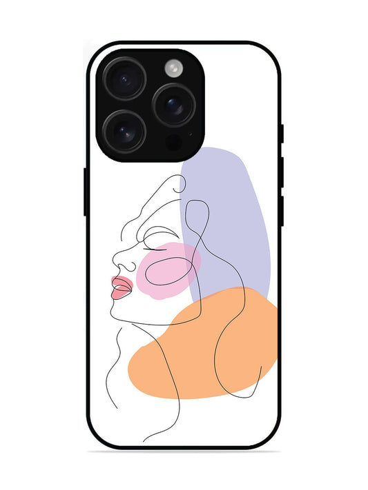 iPhone 16 Pro Line Art Girl Face