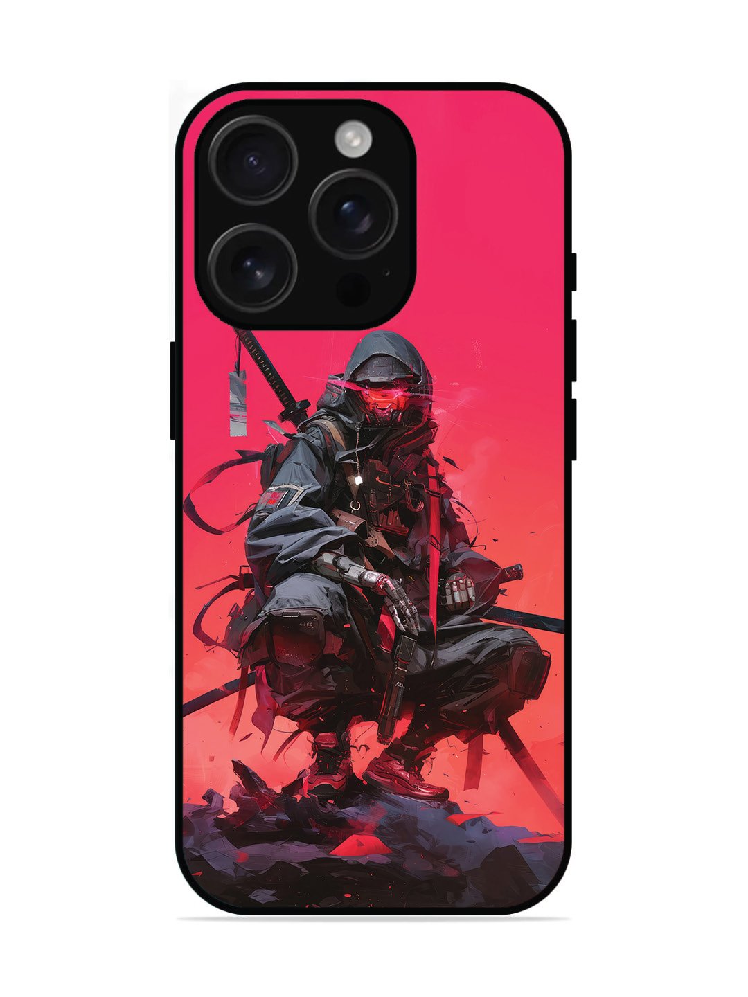 iPhone 16 Pro Cyberpunk Ninja Katana