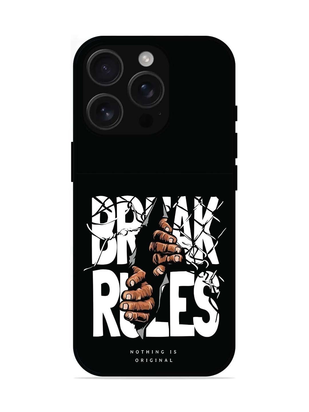 iPhone 16 pro Break Rules Gritty Typography Art