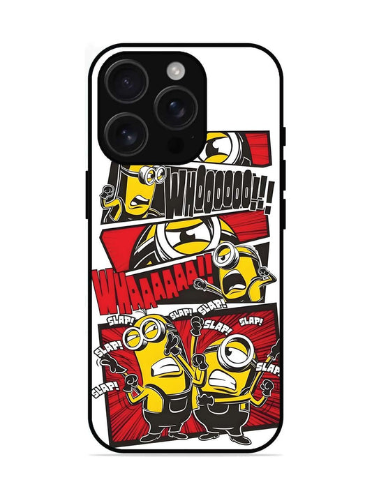 iPhone 16 pro Minions Comic Panel Action
