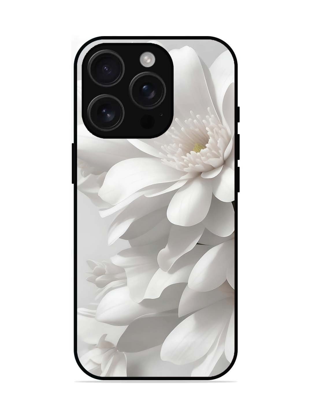 iPhone 16 pro Soft Focus Purity white Flower