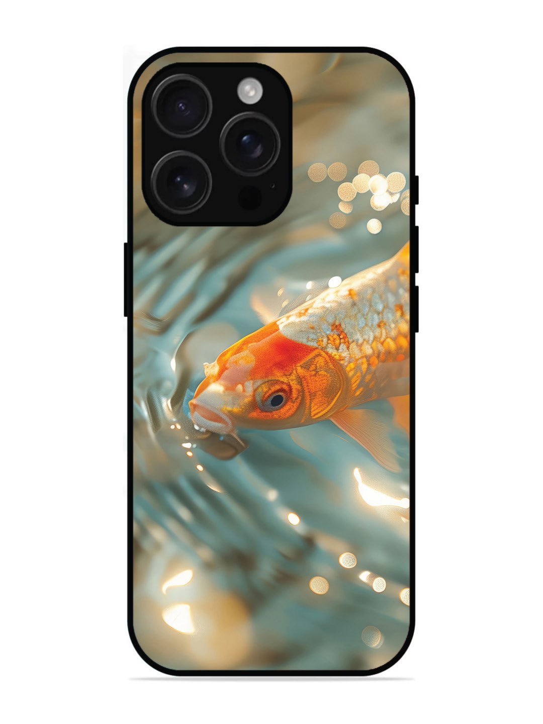 iPhone 16 pro max gold-fish-animal