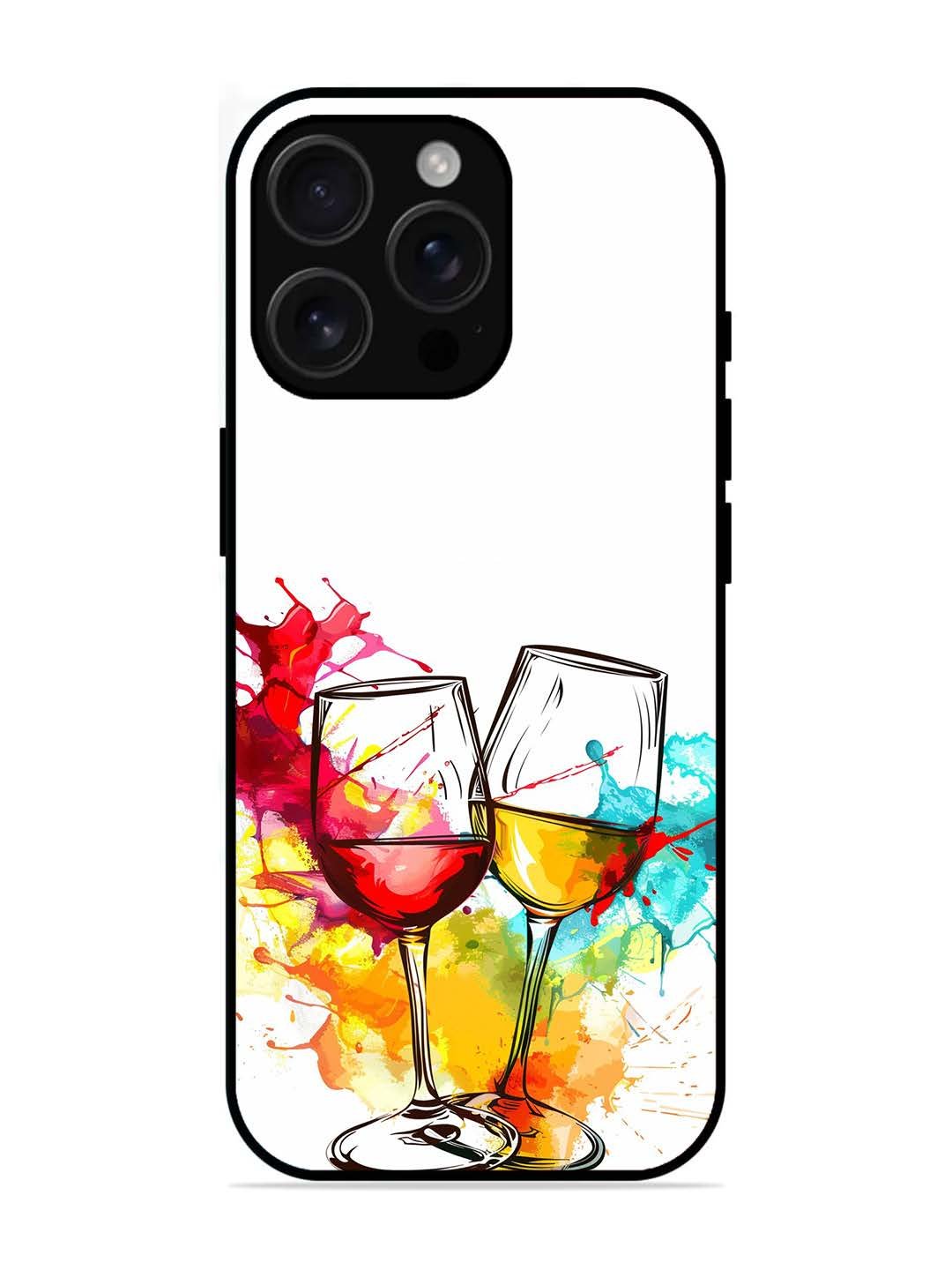 iPhone 16 pro max Colorful wine glasses