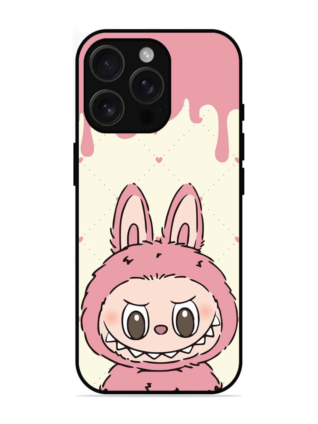 iPhone 16 pro max Labubu Closeup Pink