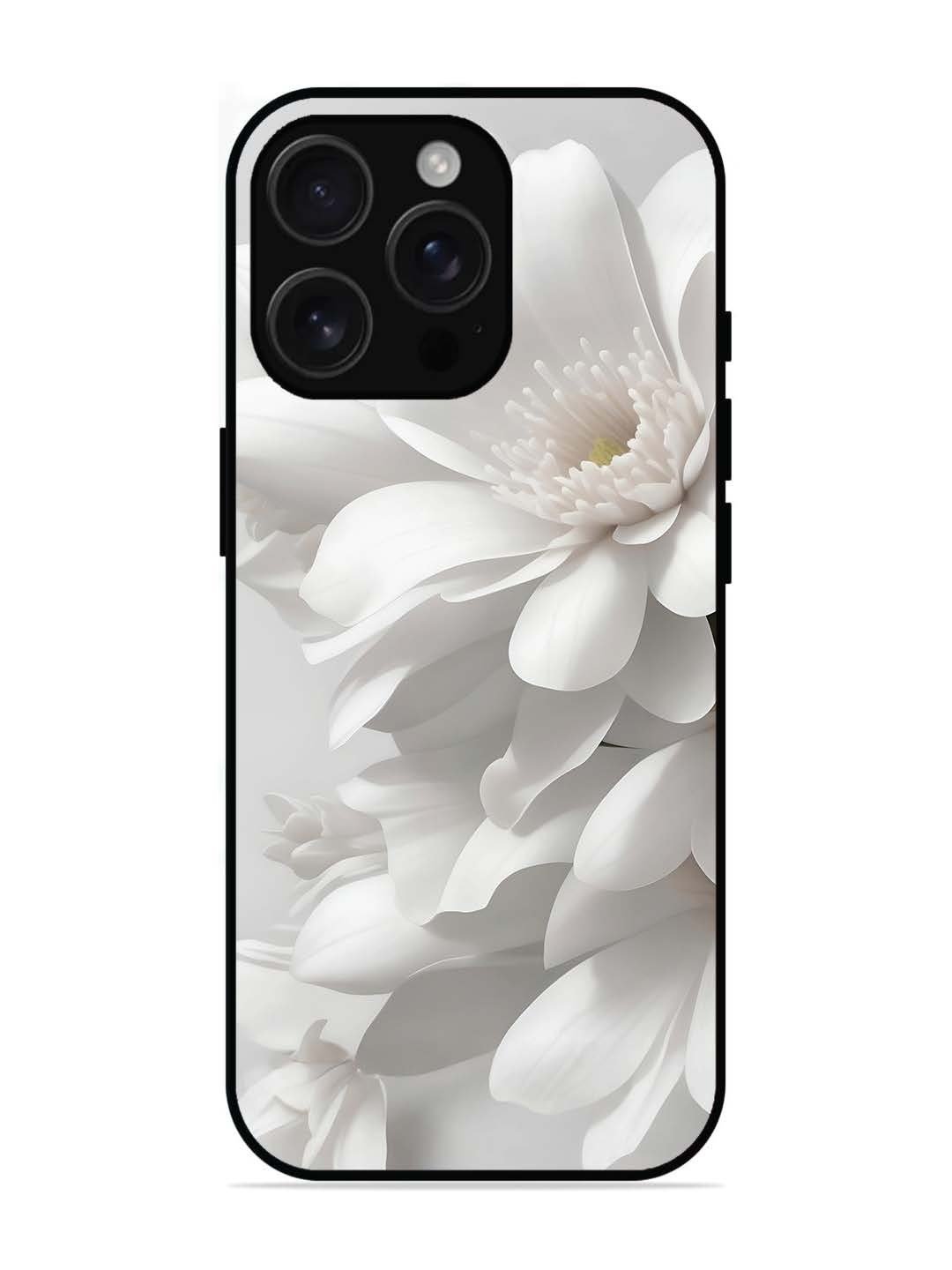 iPhone 16 pro max Soft Focus Purity white Flower