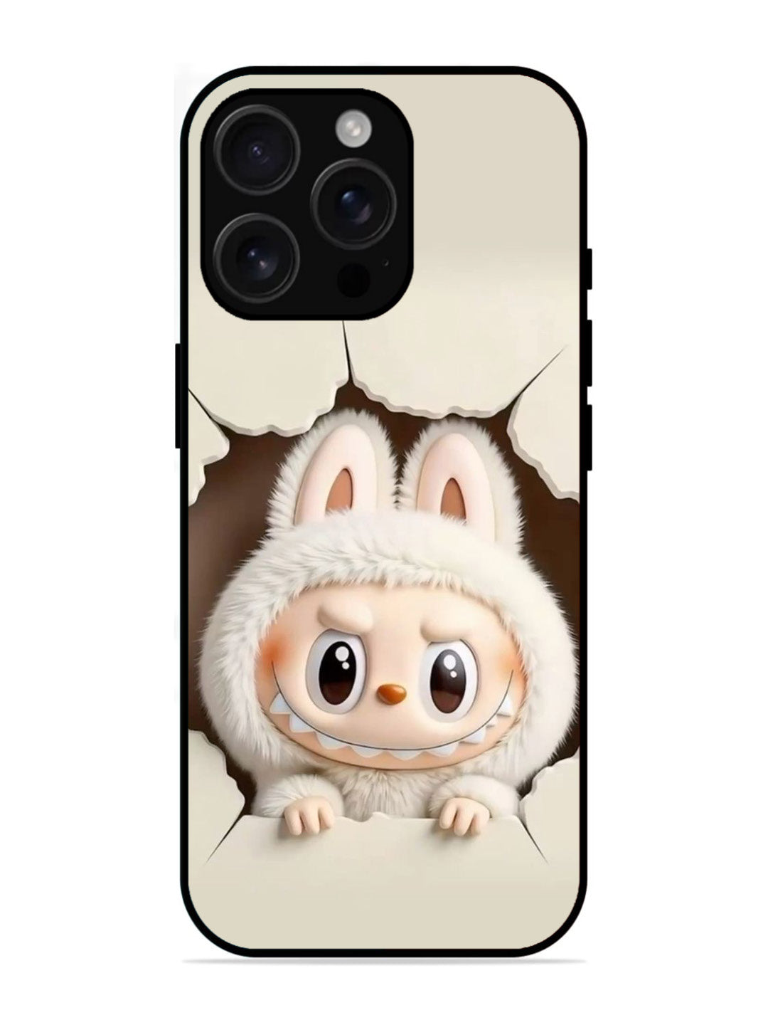 iPhone 16 pro | 2D Metal | Labubu from Cracked Wall | IP-16P-325