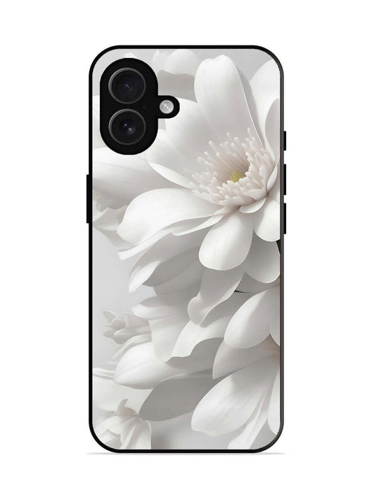 iPhone 16 plus Soft Focus Purity white Flower