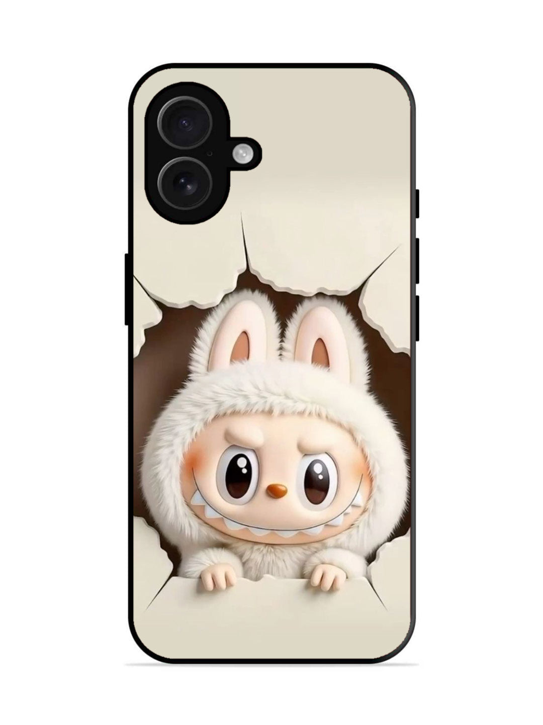 iPhone 16 pro | 2D Metal | Labubu from Cracked Wall | IP-16P-325