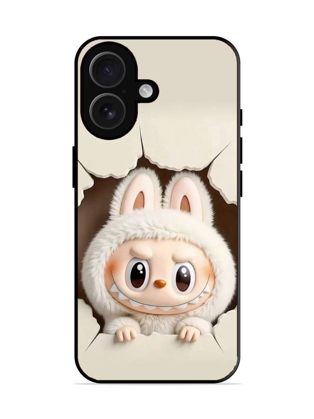 iPhone 16 pro | 2D Metal | Labubu from Cracked Wall | IP-16P-325