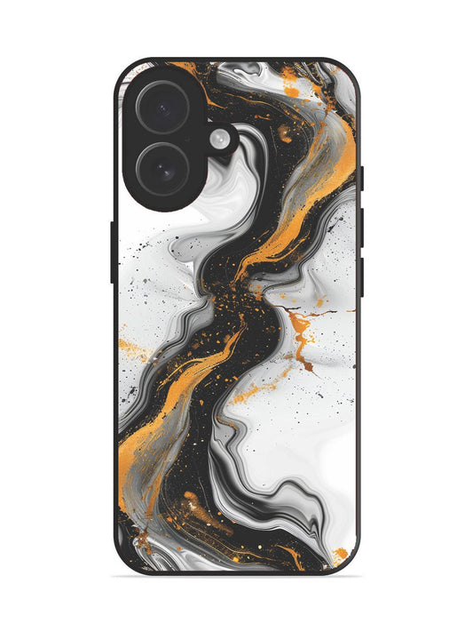 iPhone 17 Black And Golden Marble Essence