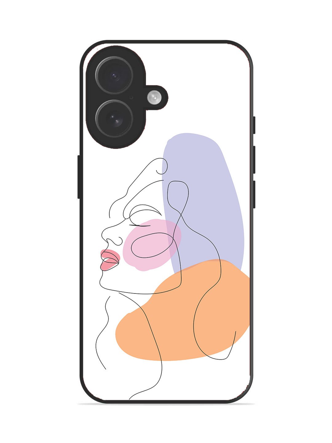 iPhone 17 Line Art Girl Face