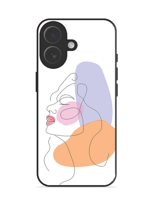 iPhone 17 Line Art Girl Face