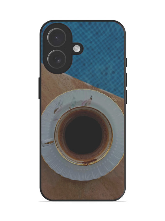 iPhone 17 Black Tea Cup Saucer