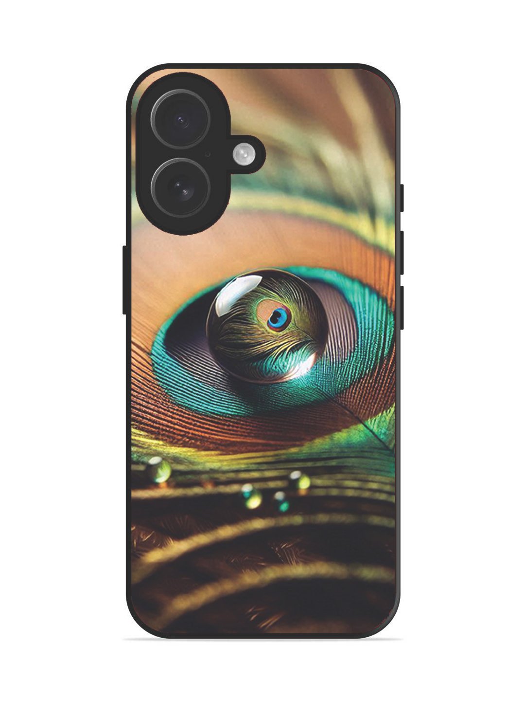 iPhone 17 Water Drop On Peacock Feather