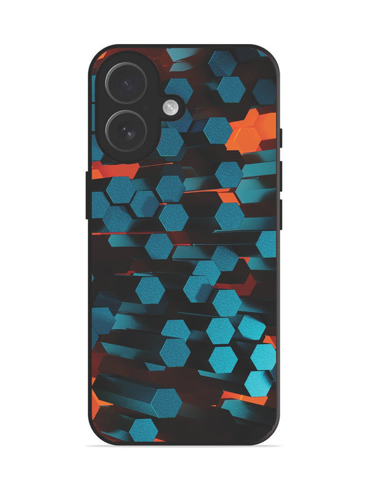 iPhone 17 Hexagon 3D Abstract