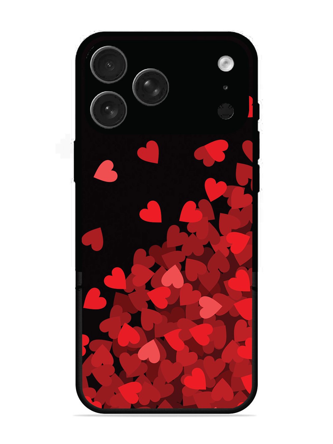 iPhone 17 Pro Max Red Hearts