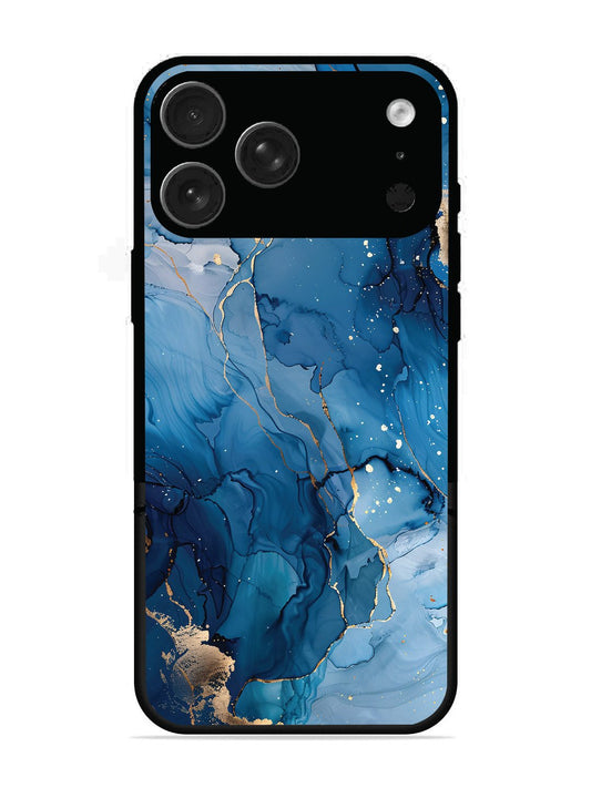 iPhone 17 Pro Max Oceanic Pattern with Golden Sprinkles