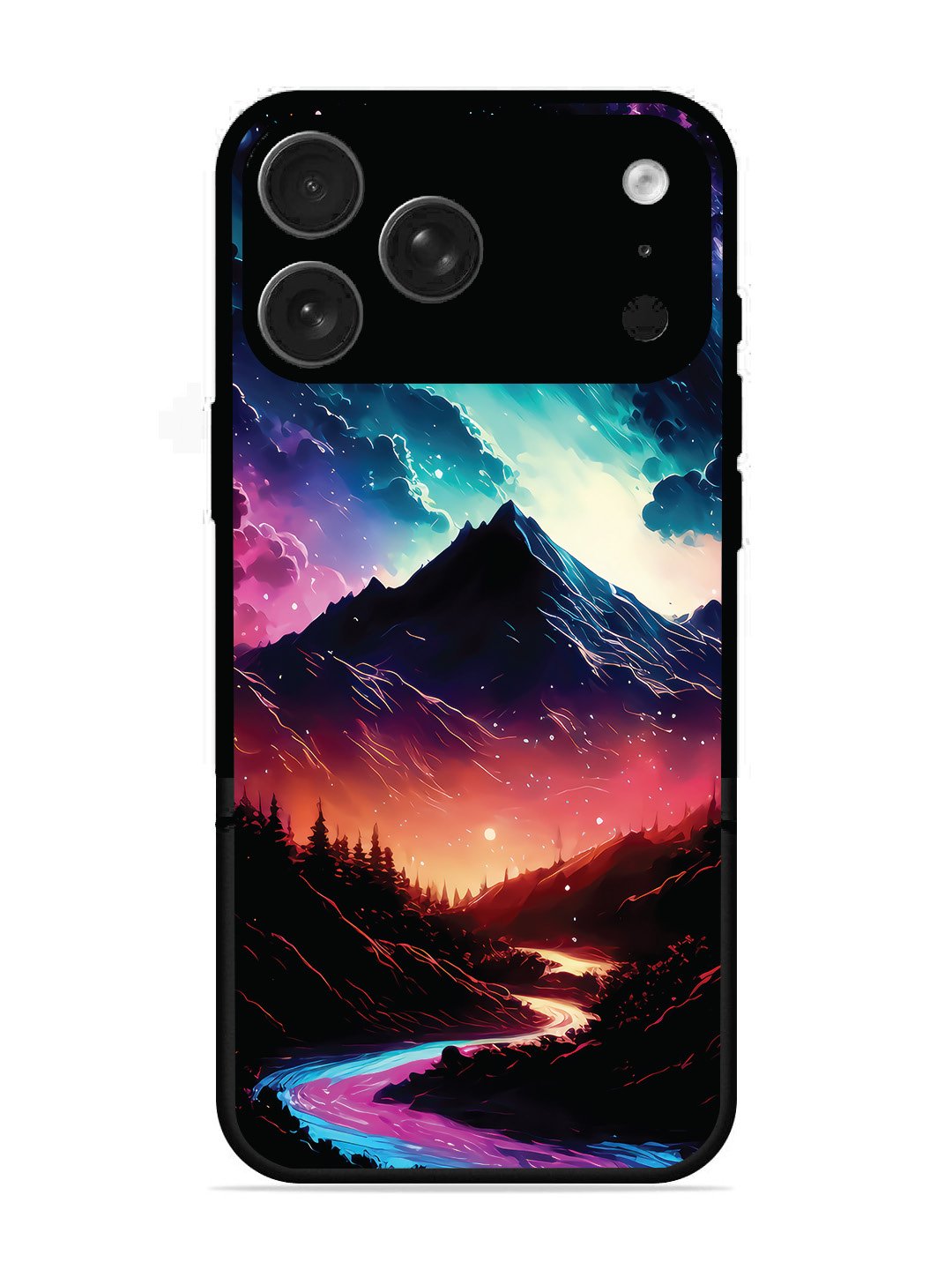 iPhone 17 Pro Max mountain-valley-Colorful-cloud-at-night